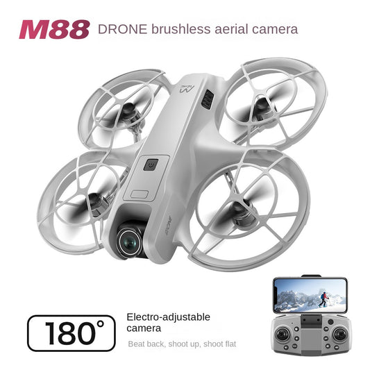 M88 Brushless Drone with Optical Flow and Full Protection, 4-Axis Aircraft for Outdoor Photography and Remote Control Flying