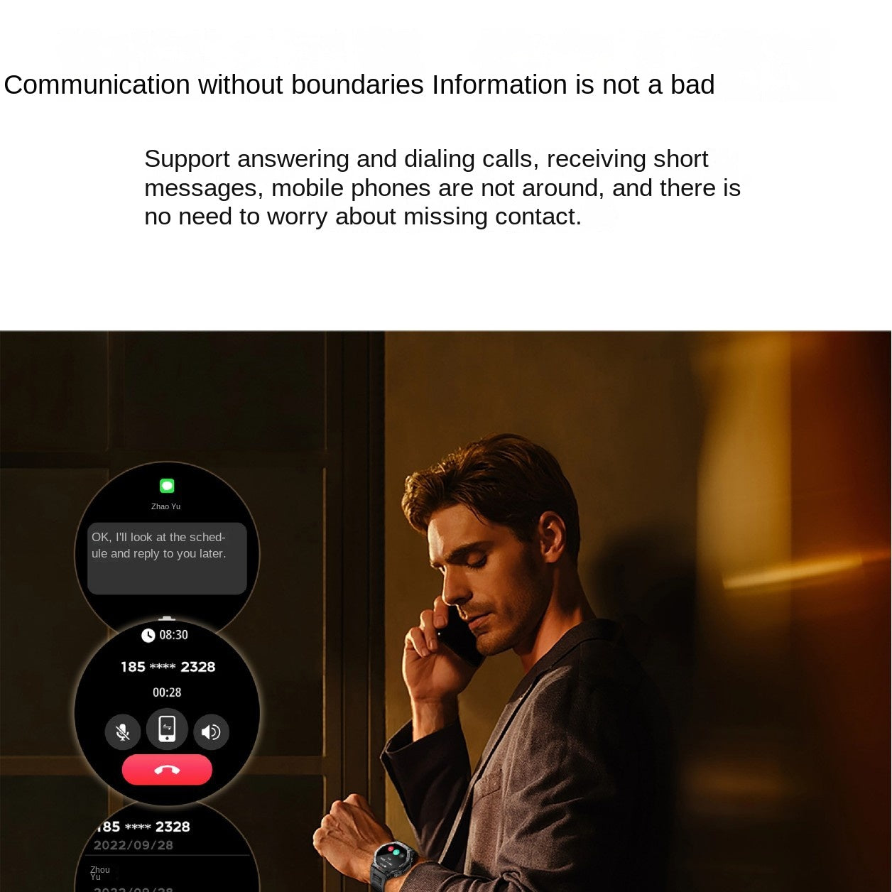 KT85 Smart Watch Bluetooth Call Flashlight Heart Rate Oximeter Step Multi functional Outdoor Watch