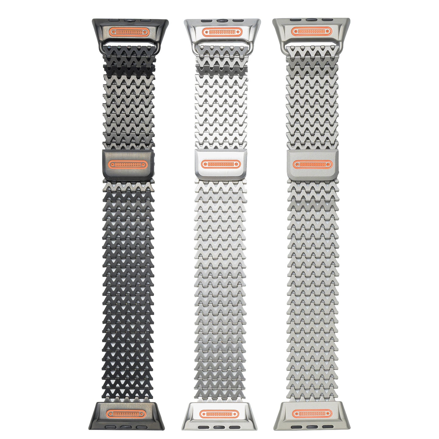 Suitable for Apple Watch stainless steel strap iWatch Ultra W-shaped magnetic metal strap
