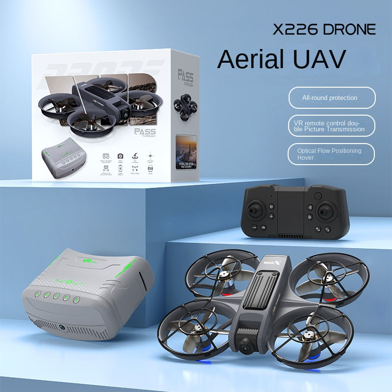 X226 VR Version Brushless Drone FPV Racing Drone with Optical Flow Hovering, HD Aerial Photography Remote Control Aircraft