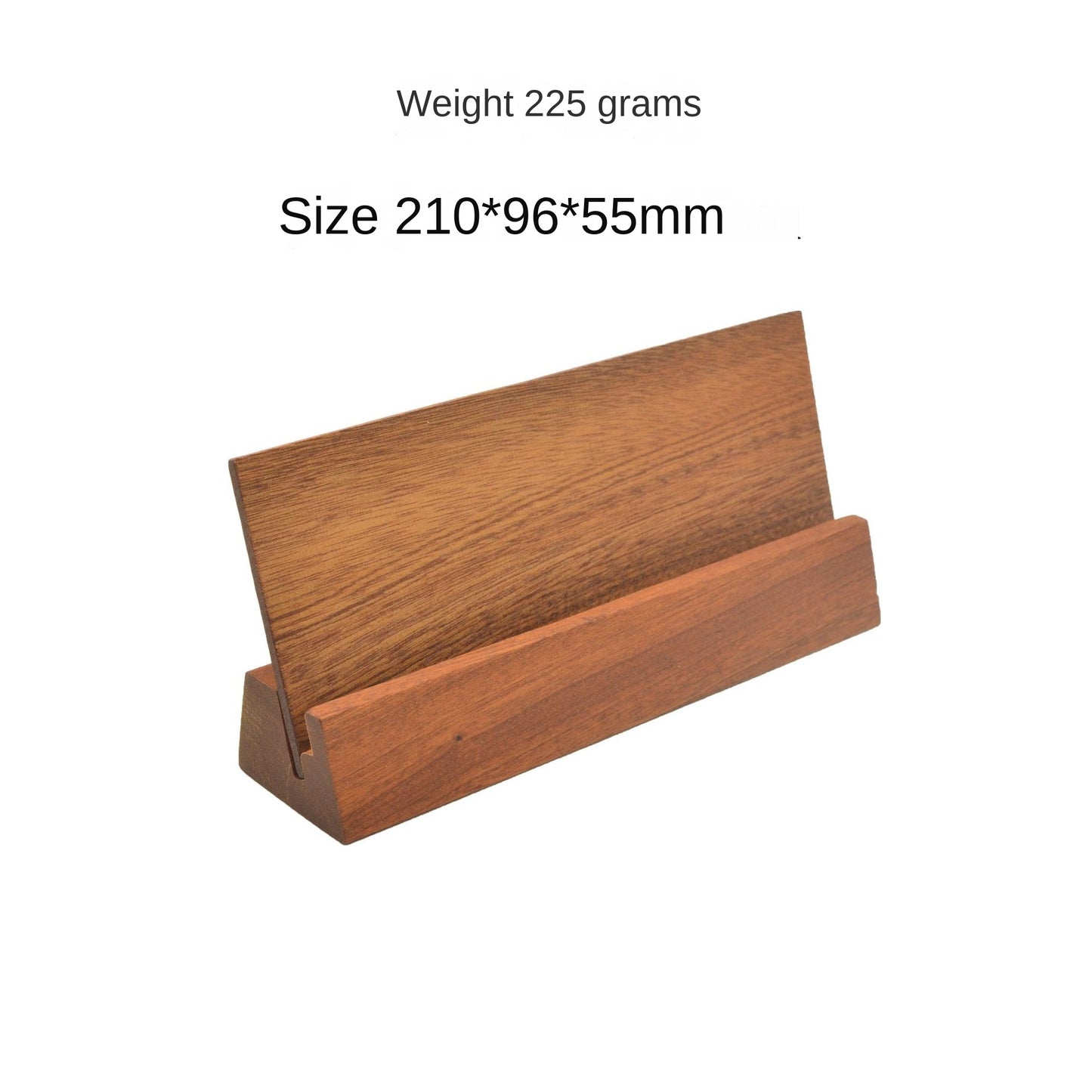 Solid Wood Calendar Stand with Sandalwood Base, Wooden Notepad Holder, Business Card Holder, Card Holder in Beech and Walnut Wood