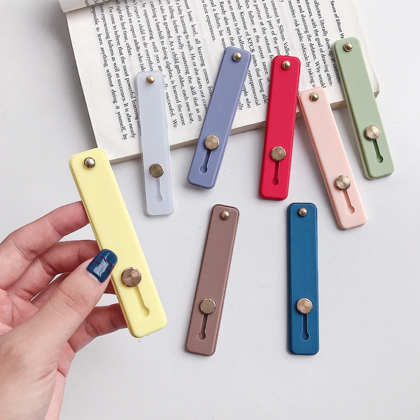 Phone Case Wristband Ring Stand Back Strap Holder Universal Protective Cover Bracket Foldable Lazy Use