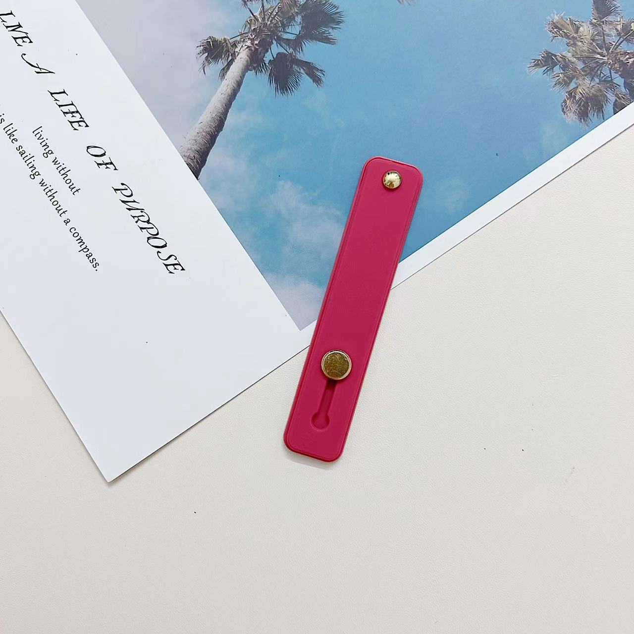 Phone Case Wristband Ring Stand Back Strap Holder Universal Protective Cover Bracket Foldable Lazy Use