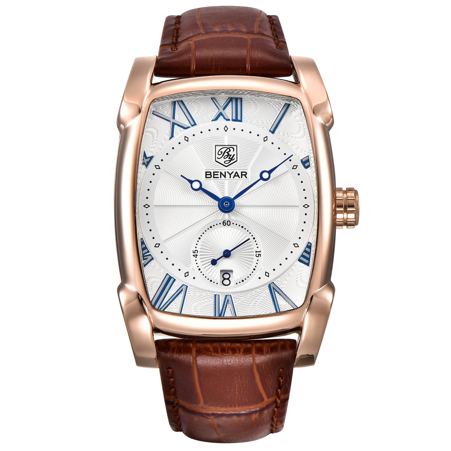Leisure waterproof genuine leather watch